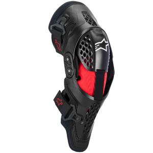 Genouillères Alpinestars SX-1 Plasma noir-rouge-gris