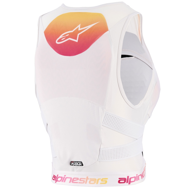 Gilet de protection Alpinestars Stella Plasma Chest pour femme, blanc dégradé