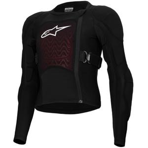 Gilet de protection à manches longues Alpinestars Bionic Plasma LT Youth noir-rouge-blanc