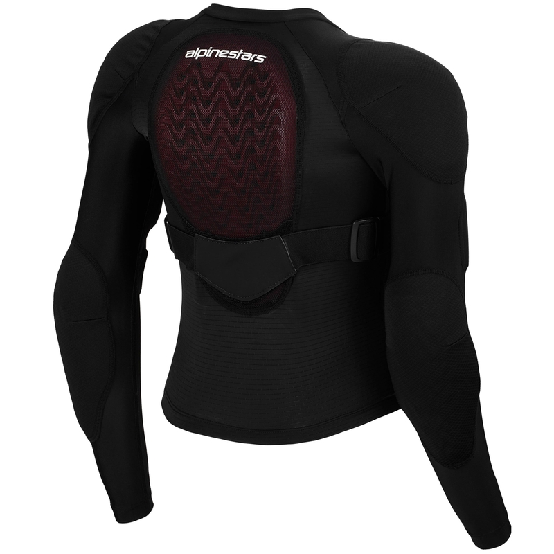 Gilet de protection à manches longues Alpinestars Bionic Plasma LT Youth noir-rouge-blanc