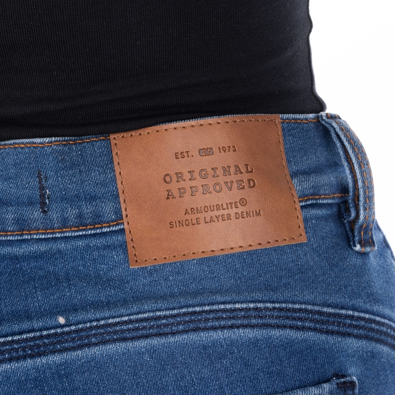 Jean moto femme OXFORD SOFIA AA Slim bleu clair