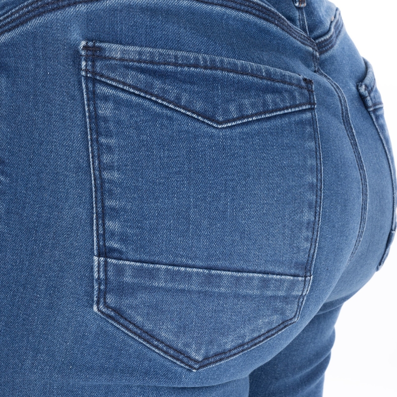 Jean moto femme OXFORD SOFIA AA Slim bleu clair