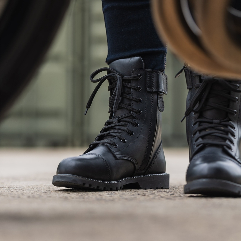 Bottes moto femme Oxford Radley noires