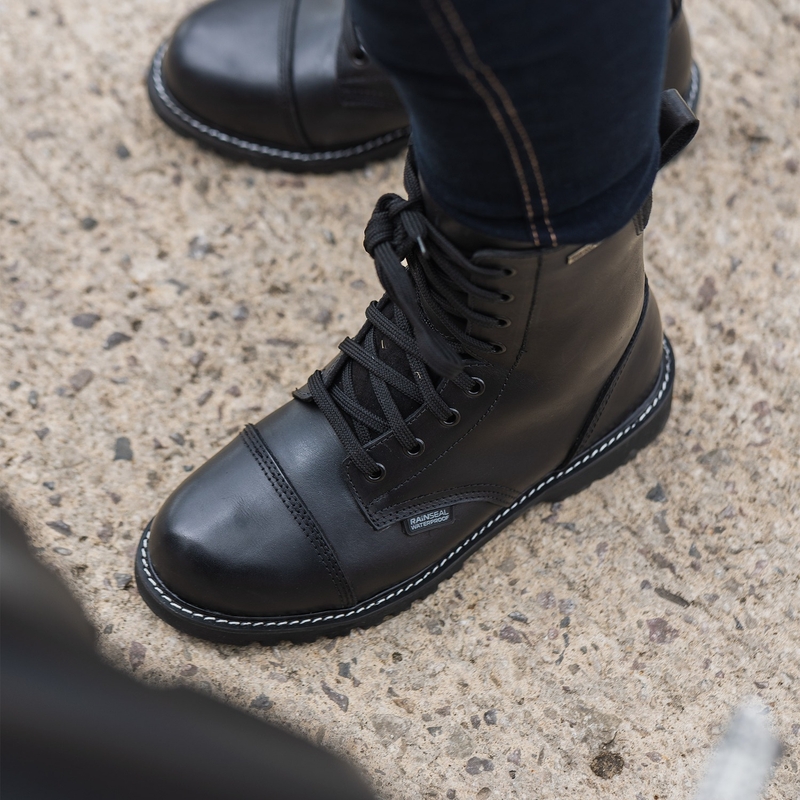 Bottes moto femme Oxford Radley noires