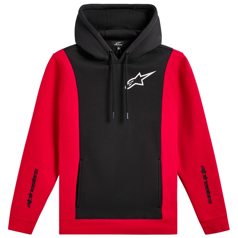 Sweat à capuche Alpinestars Ignite noir-rouge
