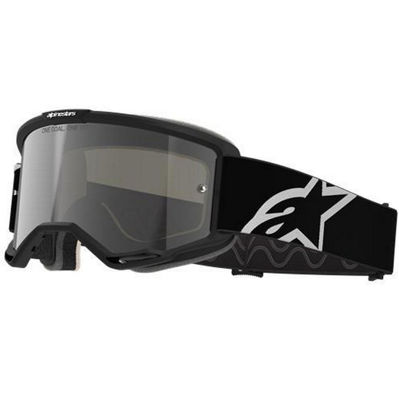 Lunettes de motocross Alpinestars Vision 5 Corp noires avec verres transparents