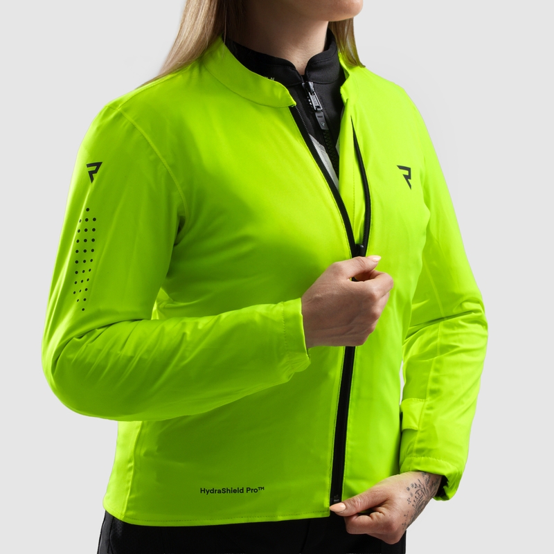 Veste moto femme Rebelhorn Hiflow V noir-gris-jaune fluo