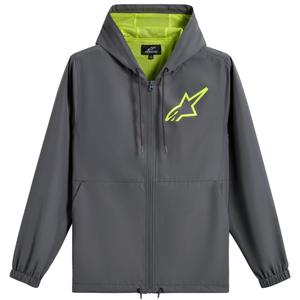 Veste coupe-vent Alpinestars Speeder Chromium Gris-Jaune Fluo