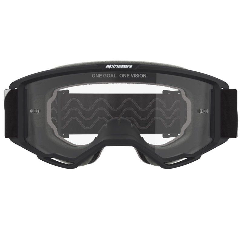 Lunettes de motocross Alpinestars Vision OTG noir-blanc avec verres transparents