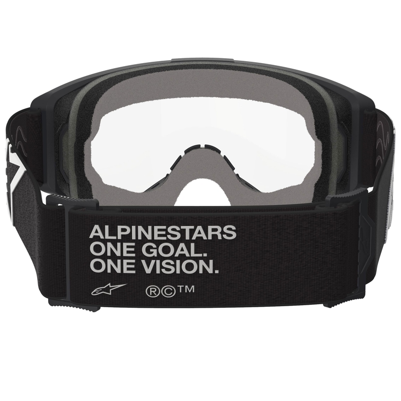 Lunettes de motocross Alpinestars Vision OTG noir-blanc avec verres transparents