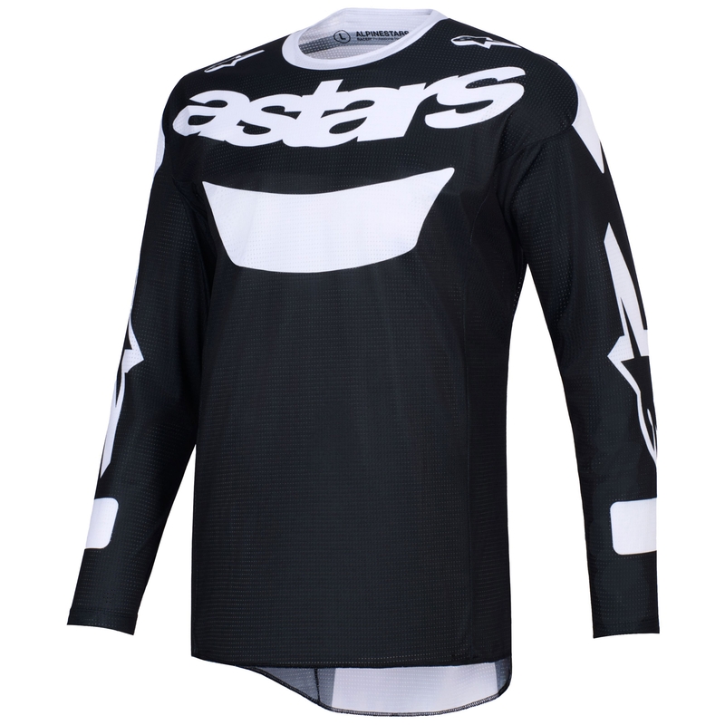 Maillot de motocross Alpinestars Racer Air Riway noir-blanc
