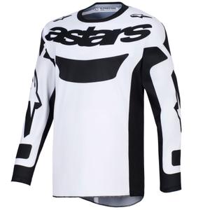 Maillot de motocross Alpinestars Racer Riway blanc-noir