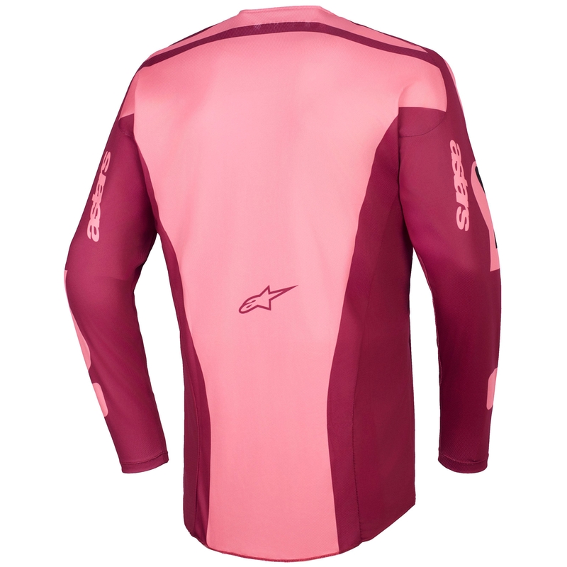 Maillot de motocross Alpinestars Racer Riway rouge foncé-corail