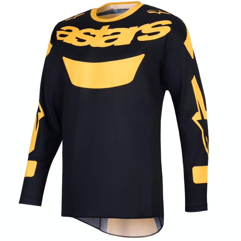 Maillot de motocross Alpinestars Racer Riway jaune-noir