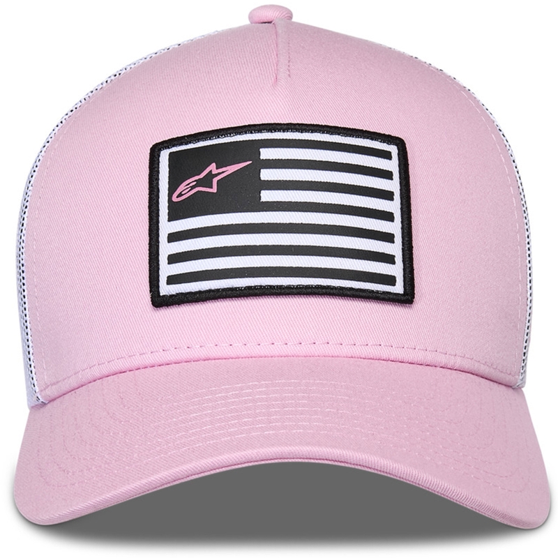 Casquette Alpinestars Flag Snap rose-blanc