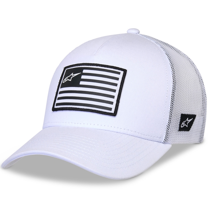 Casquette Alpinestars Flag Snap blanche-blanche