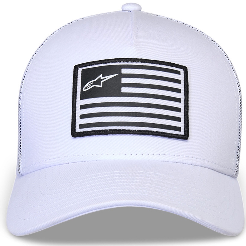 Casquette Alpinestars Flag Snap blanche-blanche