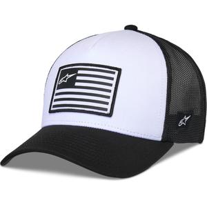 Casquette Alpinestars Flag Snap blanc-noir