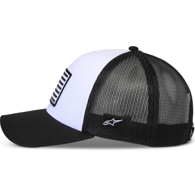 Casquette Alpinestars Flag Snap blanc-noir