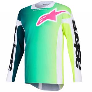 Maillot de motocross Alpinestars Racer Portl vert-blanc-noir