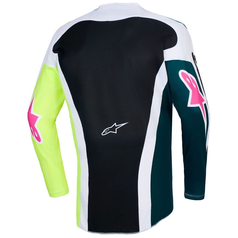 Maillot de motocross Alpinestars Racer Portl vert-blanc-noir