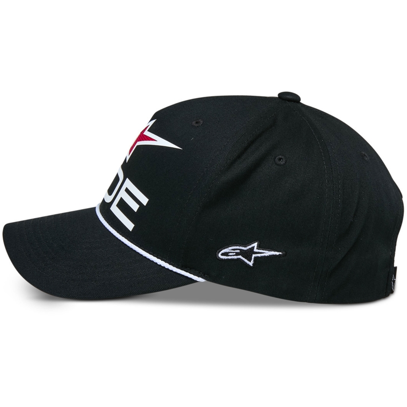 Casquette Snapback Alpinestars Ride Comp noir-blanc-rouge