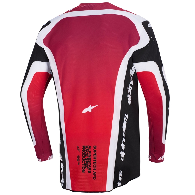 Maillot de motocross Alpinestars Supertech Pro AFD Vista noir-rouge-blanc