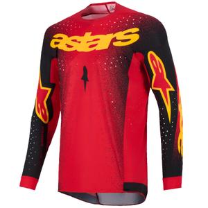 Maillot de motocross Alpinestars Supertech Scenz rouge-noir-jaune