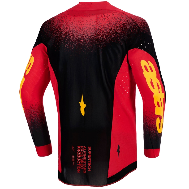 Maillot de motocross Alpinestars Supertech Scenz rouge-noir-jaune