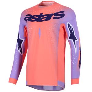 Maillot de motocross Alpinestars Supertech Scenz orange-corail-violet