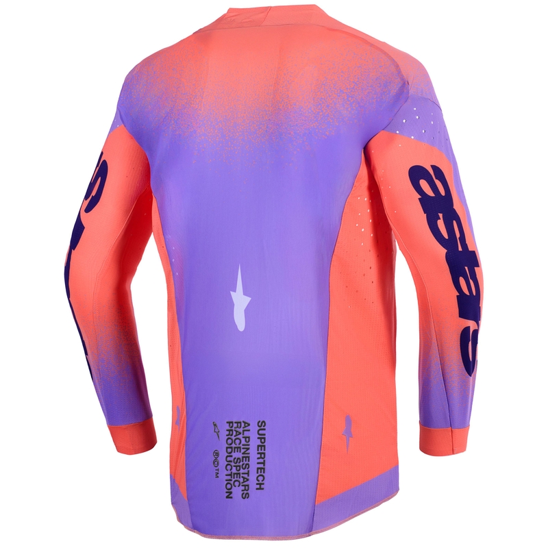 Maillot de motocross Alpinestars Supertech Scenz orange-corail-violet