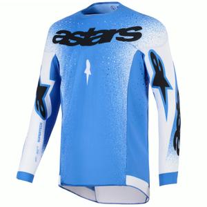 Maillot de motocross Alpinestars Supertech Scenz bleu-blanc