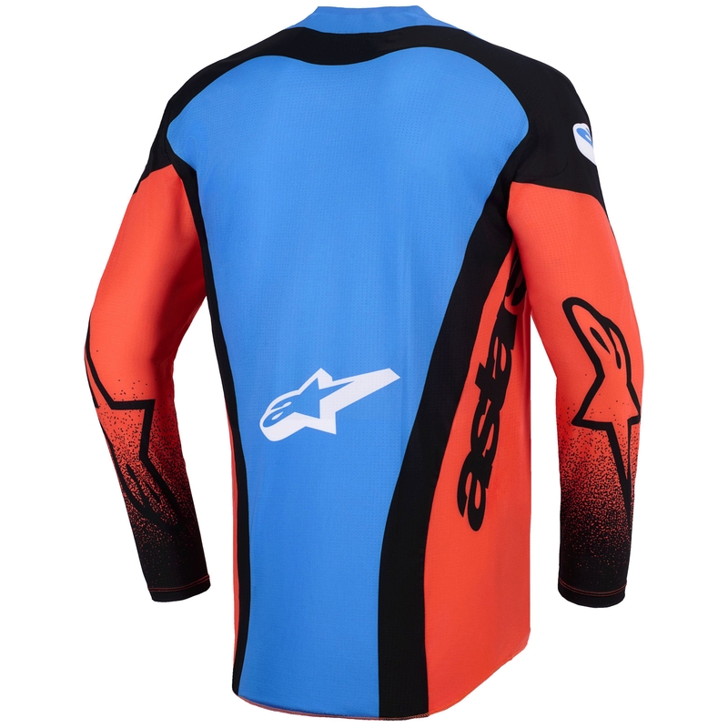 Maillot de motocross Alpinestars Techstar Knif orange-noir-bleu