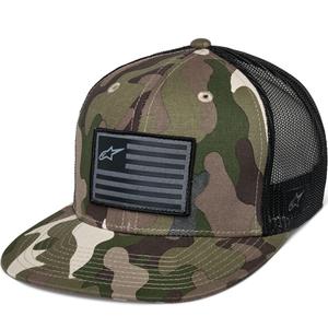 Casquette Alpinestars Flag verte camouflage-noir