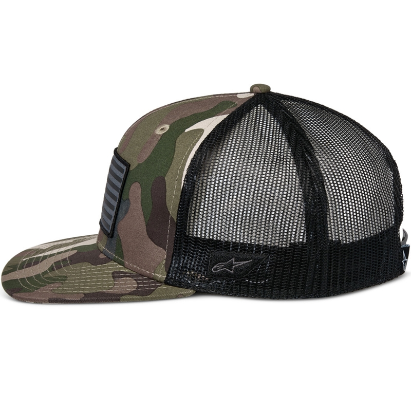Casquette Alpinestars Flag verte camouflage-noir