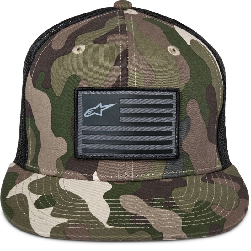 Casquette Alpinestars Flag verte camouflage-noir