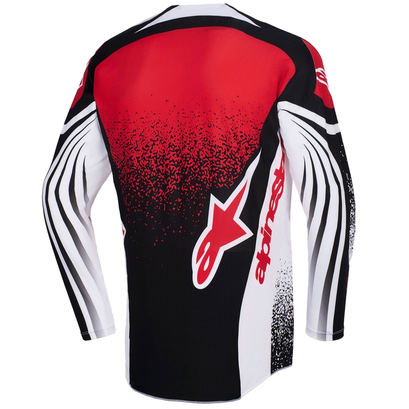 Maillot de motocross Alpinestars Techstar Nomur noir-blanc-rouge