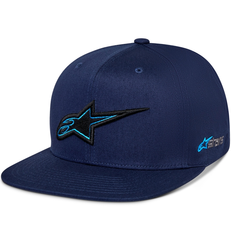 Casquette Snapback épaisse Alpinestars bleue