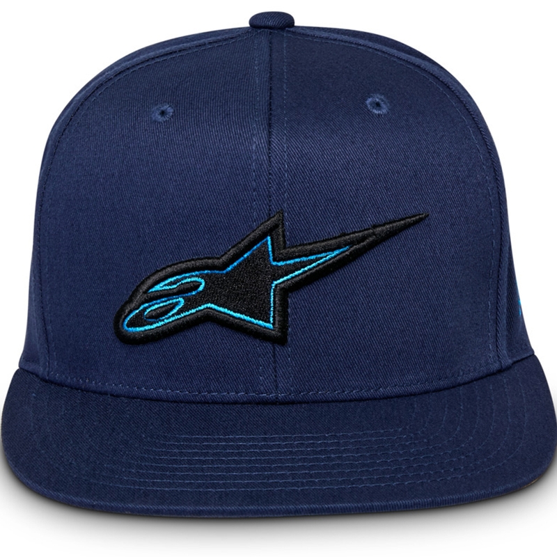 Casquette Snapback épaisse Alpinestars bleue