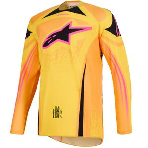 Maillot de motocross Alpinestars Techstar Nomur orange-jaune-rose