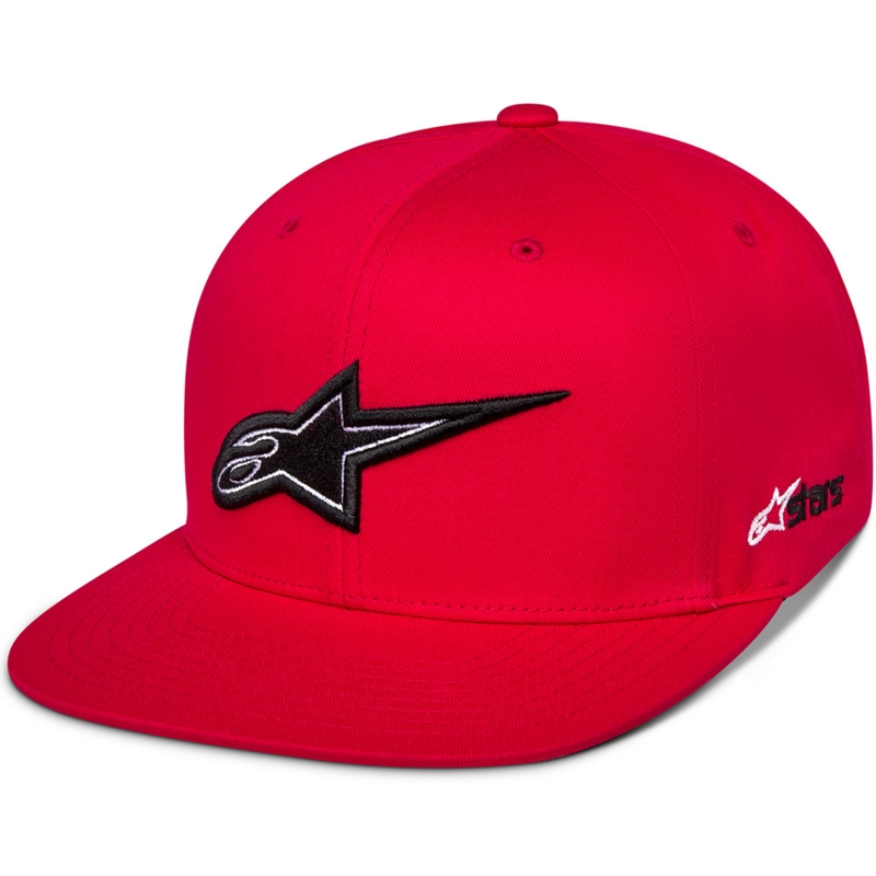 Casquette Snapback épaisse Alpinestars rouge