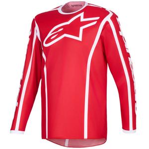 Maillot de motocross Alpinestars Fluid Apex rouge-blanc