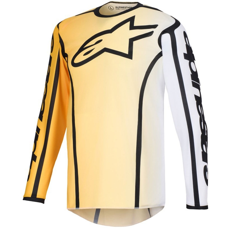 Maillot de motocross Alpinestars Fluid Apex jaune-noir
