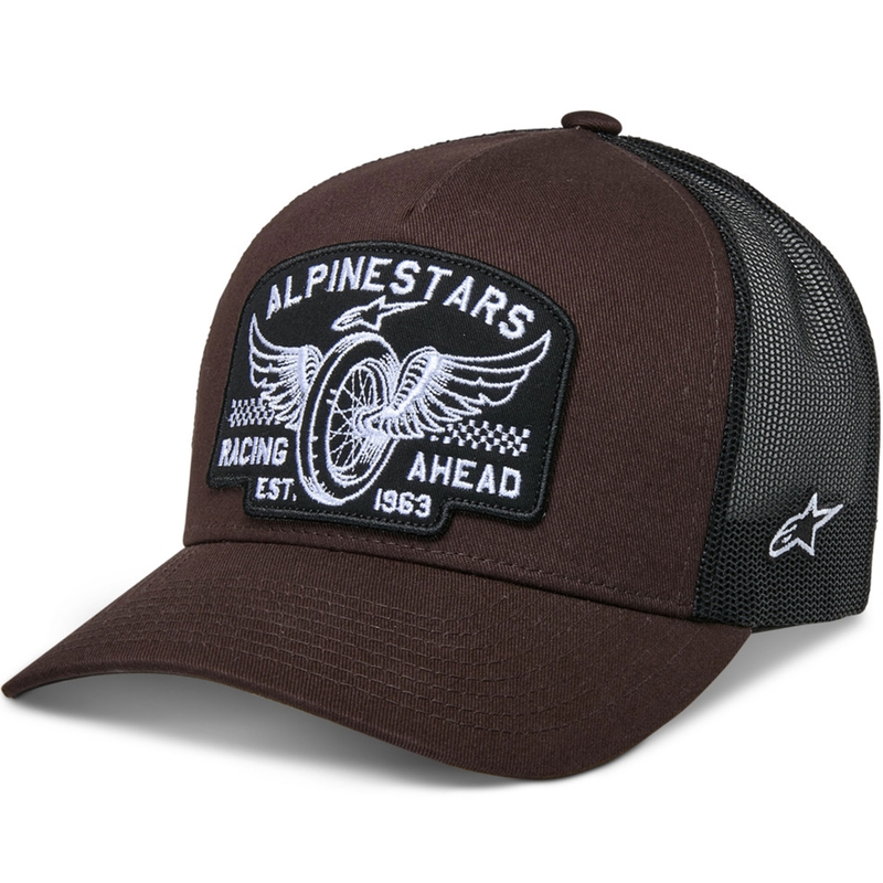 Casquette Alpinestars Heritage Patch marron-noir