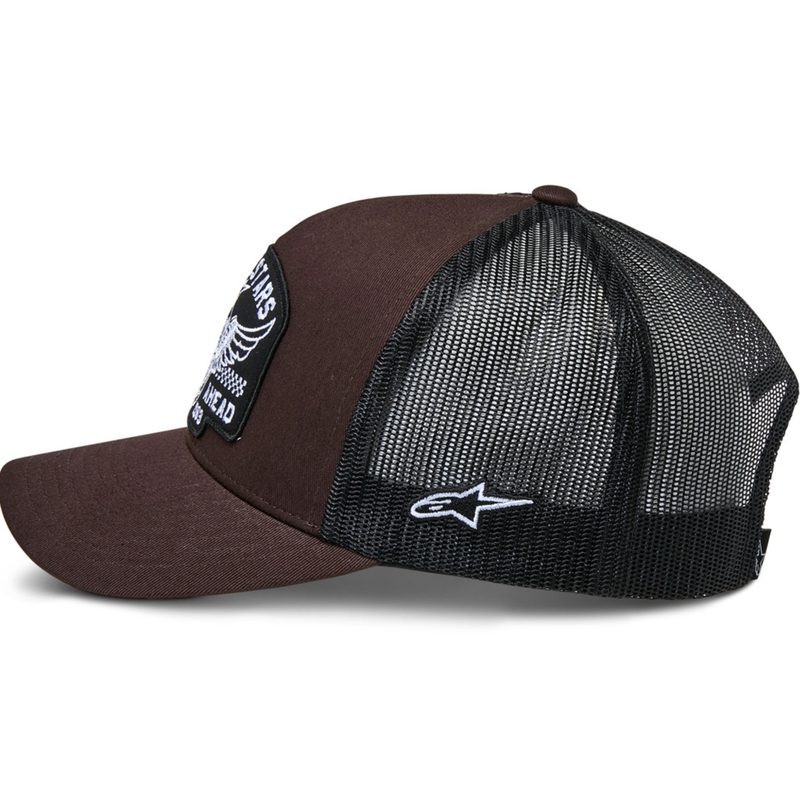 Casquette Alpinestars Heritage Patch marron-noir