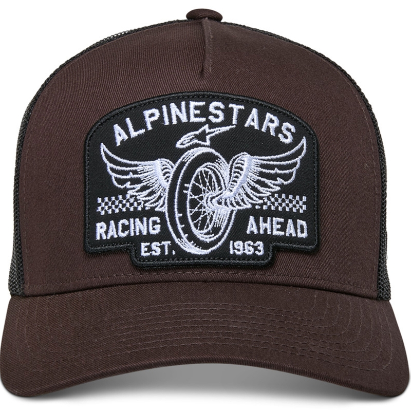 Casquette Alpinestars Heritage Patch marron-noir