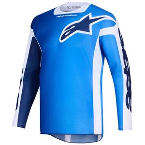 Maillot de motocross Alpinestars Racer Air Portl bleu-blanc
