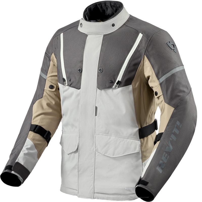 Veste de moto Revit Horizon 3 H2O gris-sable