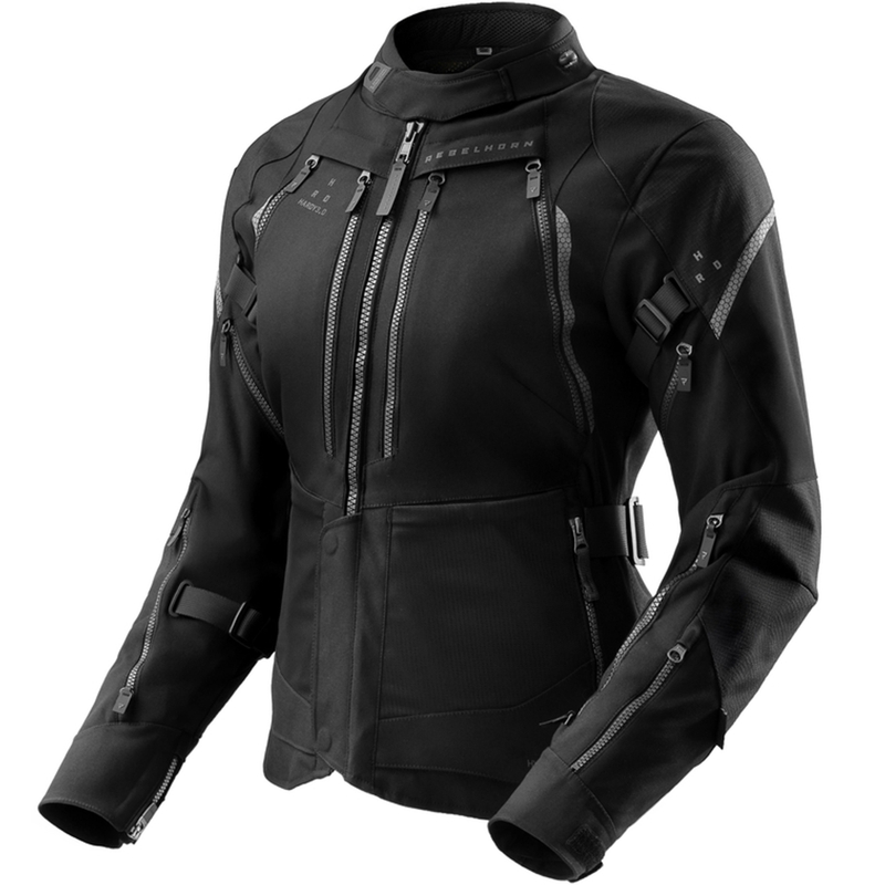 Veste moto femme Rebelhorn Hardy 3.0 noire