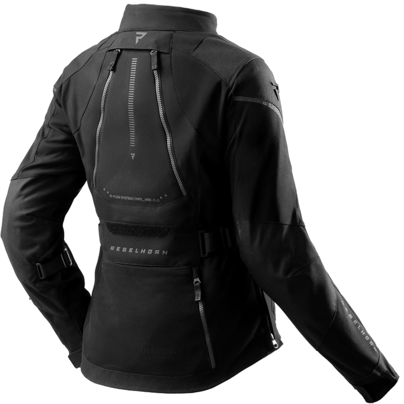 Veste moto femme Rebelhorn Hardy 3.0 noire
